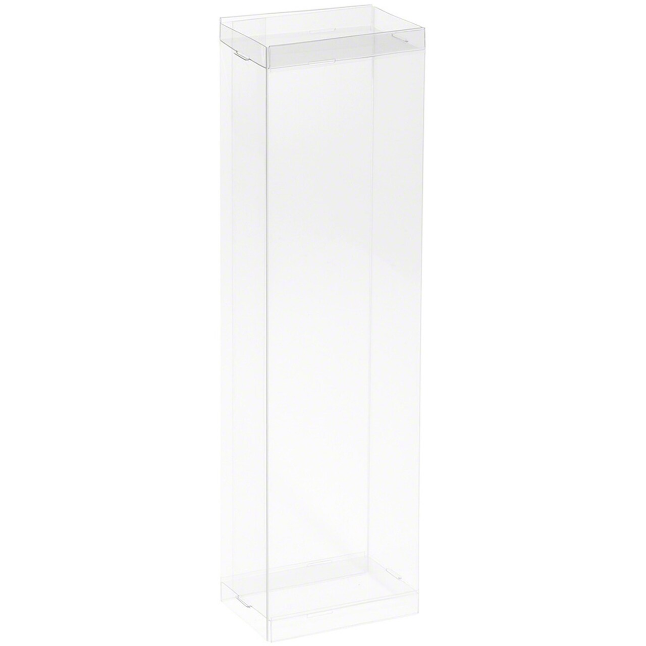 DollSafe Clear Folding Display Box for thin 8.5-9.5 inch Dolls and Action Figures, 3" W x 2" D x 10" H